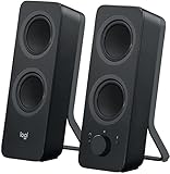Logitech Z207 Kabellose PC-Lautsprecher, Bluetooth, Stereo Sound, 10 Watt Spitzenleistung, 3.5 mm Eingang, Kopfhörerbuchse, Easy-Switch Feature, EU Stecker, PC/TV/Tablet/Handy - Schw