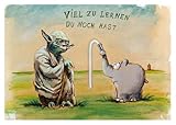 Postkarte A6 +++ OTTO von modern times +++ VIEL ZU LERNEN DU NOCH HAST +++ MODERN TIMES © Ottifant Productions GmbH