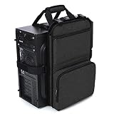 Trunab Desktop Computer Host Tragegurt,PC Tragetasche mit Griffen und Fächern zur Aufbewahrung von Computerzubehör, perfekt für unterwegs, Schw