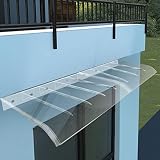 Modernes Design, Vordertür, Regenschutz, Garten, Terrasse, Veranda, Markise, Polycarbonat-Abdeckung, 40 x 130 cm,