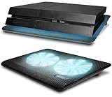 Eaxus® Padeax - Premium Kühler Geeignet für PlayStation 5/4 & Laptop/Notebook - LED Lüfter Ständer Kompatibel mit PC, PS4, PS4 Pro, PS5 & C