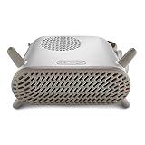 De'Longhi Capsule Fit HFS70B20.WH, leiser Heizlüfter, vertikale und horizontale Positionierung, elektrisch mit Sicherheitsthermostat, 3 Lüftergeschwindigkeiten, 2000 W, Weiß