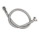 DOJA Industrial | Flexschlauch | AG 3/8'- IG 1/2' | 40 CM Länge | Edelstahl Panzerschlauch fuer Wasserhahn, Waschbecken, Hahn, Bad, Kueche | Flex Schlauch Armatur | Anschlussschlauch/Verlaengerung