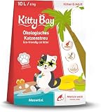 KittyBay – Meowtini – ÖKO Katzenstreu klumpend und staubfrei, Maniok weiß, 10 L