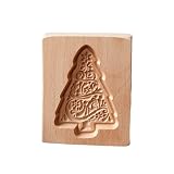 CLS750 Holzkeksausstecher aus Holz, Schnitzerei, Prägung, DIY geformte Plätzchenversiegelungen (A, 10 x 8 x 2 cm)