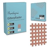Gitterpflaster 180 Stück 27x20mm, Akupressur Pflaster, Akupunkturpflaster mit starke Klebe, Hautfreundliches gittertape zur Akupressur mit Anleitung, Cross Tap