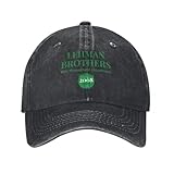 ORHFHVW Baseballmütze Lehman Brothers Risikomanagement Abteilung 2008 Bank Grün Logo Outdoor Sport Hüte Paar Frauen Geburtstagsgeschenk
