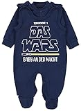 TupTam Unisex Baby Strampler Set Spruch Mamas & Papas Schatz, Farbe: Dunkelblau - DAS WARS, Größe: 50