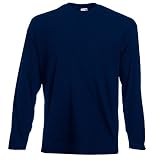 Fruit of the Loom Langarm T-Shirt 61–038–0 Gr. XL, Blue - Deep Navy