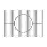WELL GRILL 44,5cm Edelstahl Grillrost mit Rund Eingebauter Zubehör für Weber Spirit I & II E/S 310 320 330 Serie, Spirit 700, Genesis 1000-3500, Weber Gourmet BBQ Rost Sy