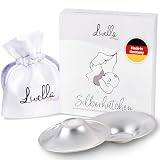 Livella | Silberhütchen aus 999er Silber | Made in Germany | Hilfe bei beanspruchten Brustwarzen | Unterstützt feuchte Regeneration beim Stillen | Wochenbett Stillhütchen (2 Stück) für B