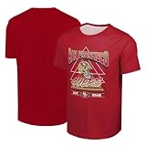 FOCO NFL Herren Official Helmet Logo Established Performance T-Shirt, San Francisco 49ers - Rot, M