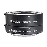 Mcoplus EXT-RF-M RF Mount EOS R/RP/R5/R6 Autofokus AF Metall Macro Extension Tube Set Adapter-Ring für Canon EOS R/EOS RP/R5/R6 Kameras(12mm+20mm)