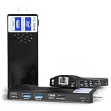 HEIGAOLAPC Mini PC Stick Win 11 Pro, Mini PC Lüfterlos, Celeron N4000 4GB 64GB eMMC 1.1 GHz, USB-C, USB3.0 X 2, RJ45 Gigabit Ethernet 4K 60Hz, WiFi BT 5.0, HDMI 2.0 für Geschäft Zuhause Bü