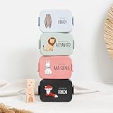 Take a Break personalisierte Brotdose für Mepal - Geschenke für die Einschulung Mädchen und Junge - Brotdose für Kinder - brotdose personalisiert - Bento Box mit Trennwänden + Gabel - 900