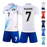 LAIFU Personalisierbare Fußballtrikots für Erwachsene Personalisierte Kindertrikots mit Namen, Atmungsaktive Fußballtrik