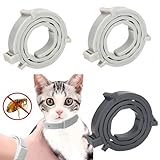 Flohhalsband für Katzen,3pcs Flohhalsband Hunde Klein,Zecken Flohschutz Halsband,Zeckenhalsband für Katzen,Zecken Flohband Katze,Floh Zeckenhalsband für Hunde und Katzen,Wasserdicht und Verstellb