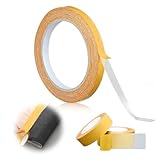 Kidmis Strong Adhesive Double Sided Gauze Fiber Mesh Tape, Doppelseitiges Klebeband Extra Stark, Doppelseitiges Klebeband Transparent, Einfach zu Schneiden und zu Entfernen (1, 2cm*20m)