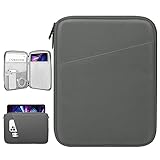 Dadanism 12,9 Zoll Tablet Tasche Sleeve Kompatibel mit iPad Pro 12,9' M2 6./5./4./3. Gen, iPad Pro/iPad Air 13' 2024, 12,4' Galaxy Tab S9 FE+/S9+/S8+/S7 FE/S7+,12,3' Surface Pro 7/6/5/4/X, Dunkel G
