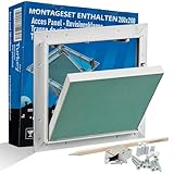 Revisionsklappe 20x20 cm mit Dichtung – Unauffällige Revisionstür 200x200 mm, malerfertig | Wartungsklappe für Trockenbau 12,5 mm Gipskarton | Aluminiumrahmen | Wartungsöffnung für Wand & Deck