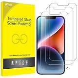 JETech Schutzfolie NUR für iPhone 16e 2025, iPhone 14 6,1 Zoll, Panzer Schutz Glas Folie Displayschutz, 3 Stück