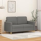 Yunir Loveseat-Sofa, Modernes 2-Sitzer-Kleinsofa mit Hochwertigem Stoff, Stabilem Rahmen, für Wohnzimmer, Schlafzimmer, Apartment, 54,3' X 30,3' X 31,5' (Dunkelgrau)