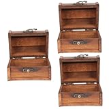 SOIMISS 3Er-Box Retro-Prop-Box jewllery organiser schmuckorganisierer schmuck etui schmuckbox Vintage-Fall Andenken Schatzkiste schmuckschatulle aus holz aus Holz hö