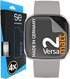 smart engineered [4 Stück] Entspiegelte 3D Schutzfolien kompatibel mit Fitbit Versa 2,matte Displayschutz-Folie, Schutz vor Schmutz und Kratzern, kein Schutzg
