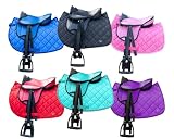 Brama West Kinder Shetty Sattel Set „My Little Pony“ | Sattel für Shetty Pony Holzpferd Plüschpferd | mit Satteldecke, Sattelgurt, Steigbügel & Steigbügelriemen - Schw