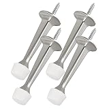 Gatuida 4 Stück Vintage Türfeststeller retro Türstopper für die Unterseite der Tür Dämpfung gummistopfen zinkleimverband strapazierfähiger Türstopper Crash-Türstopper Zinklegierung S