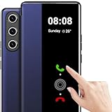 Schutzhülle für Samsung Galaxy S24, S-View, Klapphülle aus PU-Leder und TPU-Innenseite, kratzfest, Klapphülle für Samsung Galaxy S24 5G, B