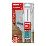 fischer Kraftkleber, 2-Komponenten-Klebstoff in Transparent, Universalkleber für jede Anwendung, für innen & außen, zuverlässiger Reparatur-Helfer, 25