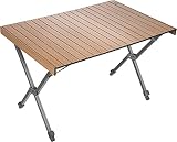 TIMBER RIDGE Campingtisch Klappbar Höhenverstellbar Klapptisch Camping Falttisch Tragbar Aluminium mit Tasche für Picknick Kochen Garten Wandern Reisen 108x71cm - B