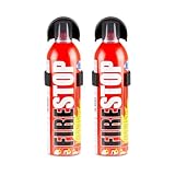 5er Pack GreenSensor Feuerlöschspray 400ml – Tragbare Brandschutzlösung mit Wandhalter & Sprühkopf – Vielseitig einsetzbar bei Fett-, Flüssig- & Feststoffbränden – Küche, Garage,
