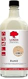 LEINOS Holzöl 250 ml | Hartöl Weiß für Tische Möbel Arbeitsplatten | Teak Eiche Möbelöl für effektive Versiegelung und langanhaltenden Schutz im Innenb