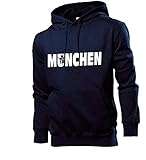 Generisch München Mönch Wappen Männer Hoodie Sweatshirt Navy L