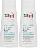 Sebamed Antischuppen Shampoo plus, bis zu 95% weniger Schuppen nach nur 4 Wochen, Shampoo für Damen und Herren, auch zur Bekämpfung von fettendem Haar und Juckreiz, für die tägliche Reinigung, 200