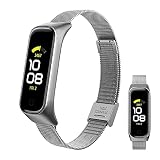 BDIG Armband Kompatibel mit Samsung Galaxy Fit 2, Metall Ersatzarmband Wasserdicht Edelstahl Replacement Armband Zubehör Uhrenarmband für Galaxy Fit 2(No Host)