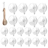 ycezw Saugnapfhaken, transparente Saugnäpfe mit Haken, Allzweck-Kleiderbügel für Wand, Wohnmobil, Türen, Schreibtisch, Fliesen, Zuhause, Auto, Küche, WC, Camping, O