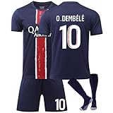 Generisch Fußball Trikot Fußballt Hause/Auswärts Fußballtrikot für Kinder Herren Jungen Fussball Jersey Football Trikots Sportshirt Junge Football Training T-shirts (H-10, 24(8-9 Jahre))