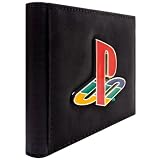 PocketGear PS Play Ikonisches Station Gaming-Emblem Erwecke Deine Träume Geldbörse/Geldbeutel Bi-Fold ID & Kartenhalter, Schw