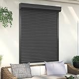 Rollladen Aluminium, Xichuzi Aussenrolladen, Schrank Rollo, Außenrollo, Sonnenschutzrollo Außen, 120 x 150