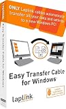 LAPLINK Easy Transfer USB 3.0 Super Speed Kabel & PCmover – 5 Gbps USB Transferkabel inkl. Software (1x Nutzung), Datenkabel, Typ A Stecker, 1.82 m - 1 ST