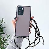 JZFDCLF Crossbody-Hülle mit Umhängeband und Umhängeband für Xiaomi Redmi Note 11 10 Pro 9 8 7 10S 9T Mi 11T Lite 10T Poco X3NFC M3 M4, transparente Abdeckung, Schwarz, für Redmi Note 8