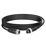 YACSEJAO Car Video 4-Pin Aviation Verlängerungskabel M12 4Pin Backup Kamera Verlängerungskabel für CCTV Rückfahrkamera LKW Anhänger Wohnmobil Bus Fahrzeug Backup Monitor System (2M/6.6FT)