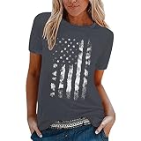 September Angebote Sale T Shirts Top Bluse T-Shirt Teenager Mädchen Damen Trachten Oberteil Glitzer T Shirt Damen Sommer Top Damen Elegant Blusenkragen Einsatz Damen Damen Kleidung Sale S