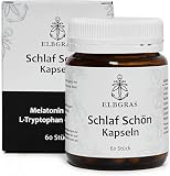 Elbgras - Schlaf-Schön-Kapseln mit Melatonin - H²-BMTL-Formel - Vegan - 60 Tab