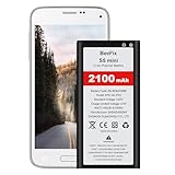 Beefix Akku für Samsung Galaxy S5 Mini, 2100mAh Hohe Kapazität Ersatzakku Li-Ion Polymer für Galaxy S5 Mini(EB-BG800BBE)