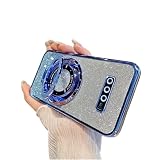 MEMAXELUS Schutzhülle für Samsung Galaxy S10, Glitzer, funkelnd, luxuriös, Plating Silikon, TPU, weiche Abdeckung, Kameraschutz mit Magnetring, Ständer, Halterung für Samsung Galaxy S10, G