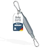 Schwingfeder Set für die Federwiege Baby und Baby Hängematte, Made in Germany, Speziell für die Baby Federwiege inkl. 2 Karab